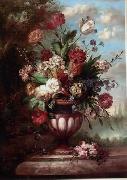 Floral, beautiful classical still life of flowers.069